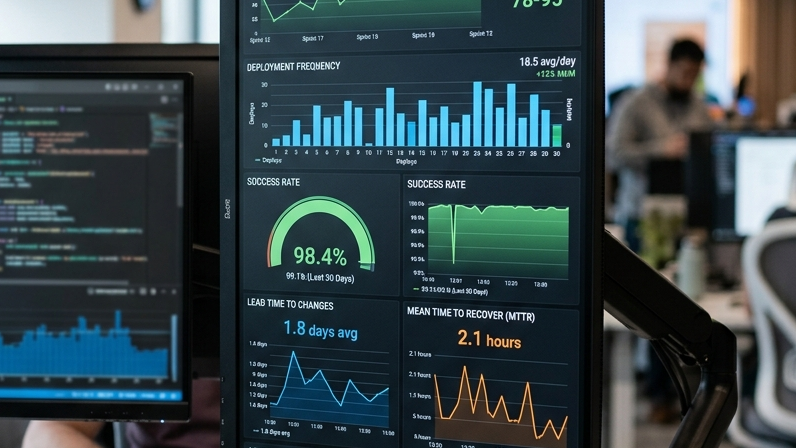 Delivery metrics and outcomes dashboard