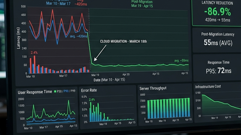 Performance results after migration to Aurora