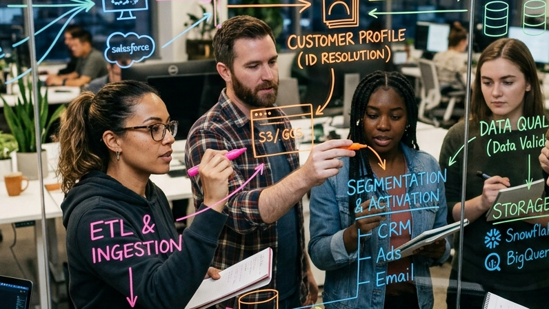 GTEMAS engineering team working on data infrastructure