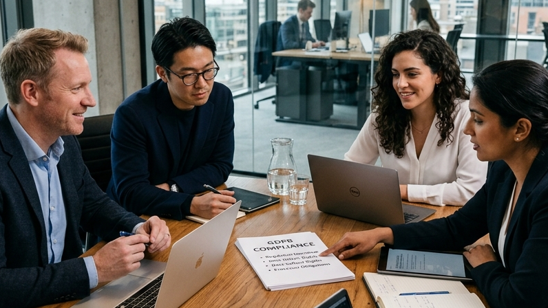 Global team compliance meeting